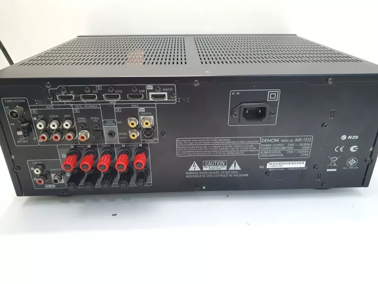 DENON AVR 1311/ 2 KOLUMNY/ 2 GŁOŚNIKI/1 SUB/KABLE