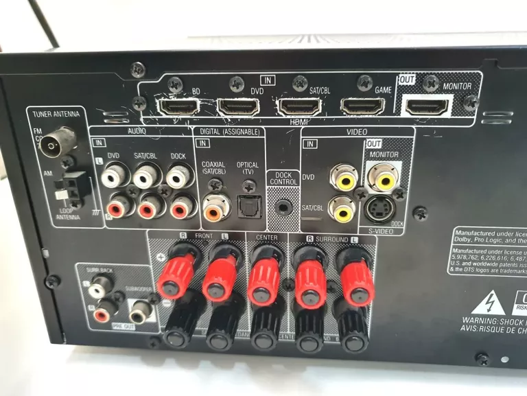 DENON AVR 1311/ 2 KOLUMNY/ 2 GŁOŚNIKI/1 SUB/KABLE