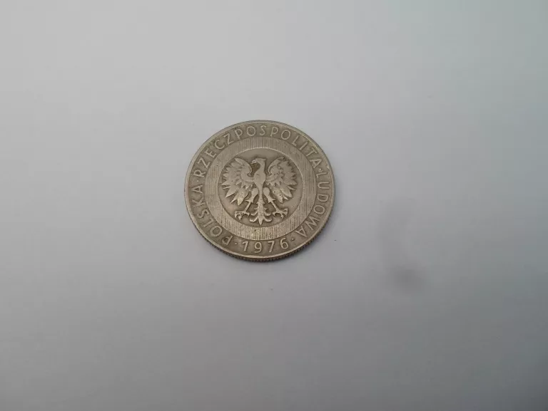 MONETA 20 ZŁ 1976 R BEZ ZNAKU MENNICZEGO