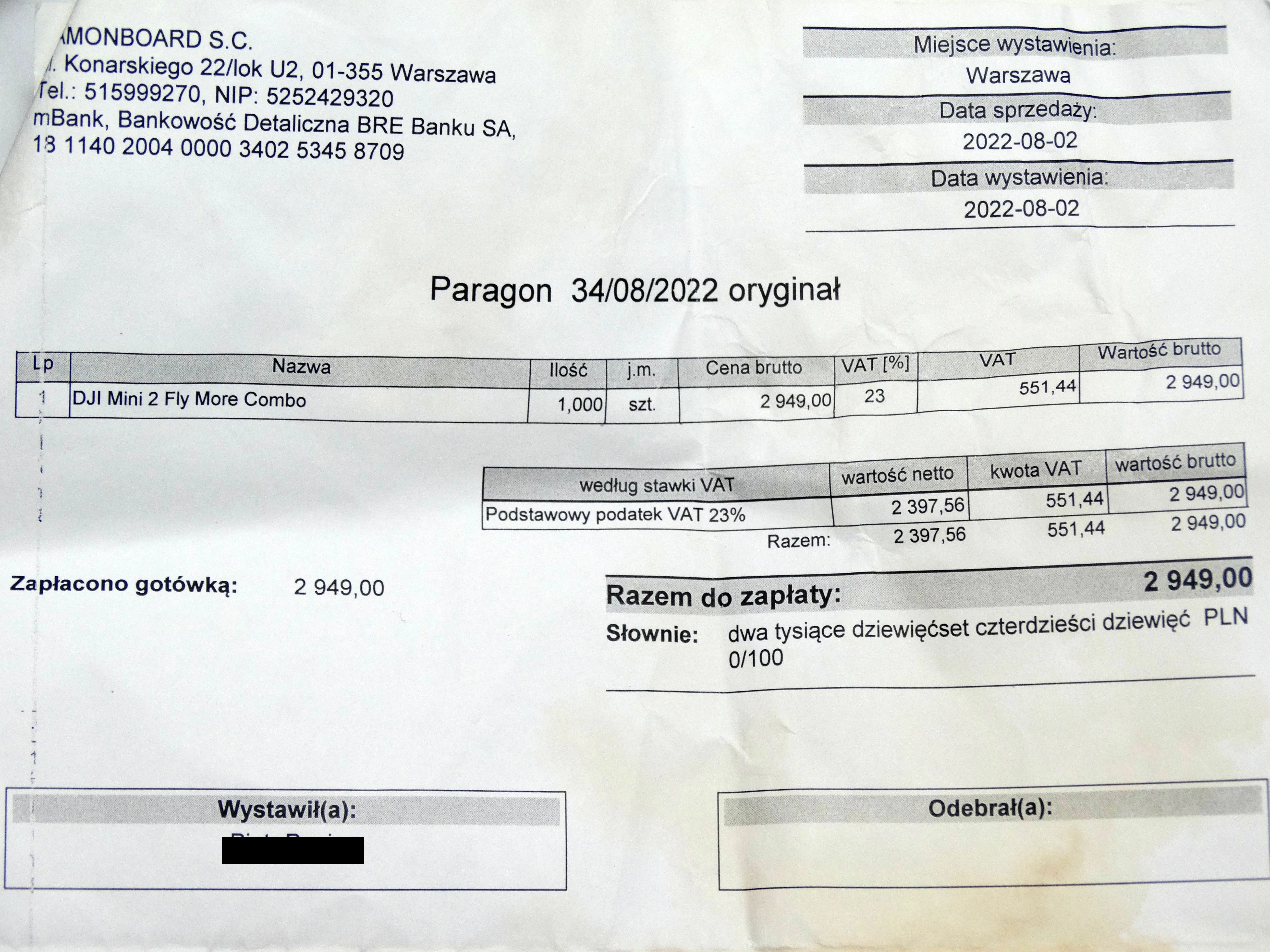 dron-dji-mavic-mini-2-combo-2250-mah-sprawny-stan-uzywany