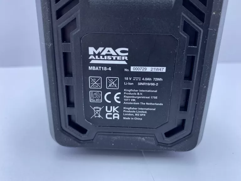 AKUMULATOR 18V/4.0AH MACALLISTER MBAT18-4