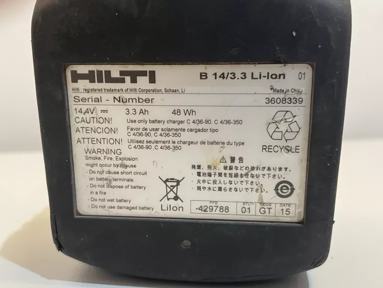 AKUMULATOR HILTI 14V 3,3AH B14 100% SPRAWNA!