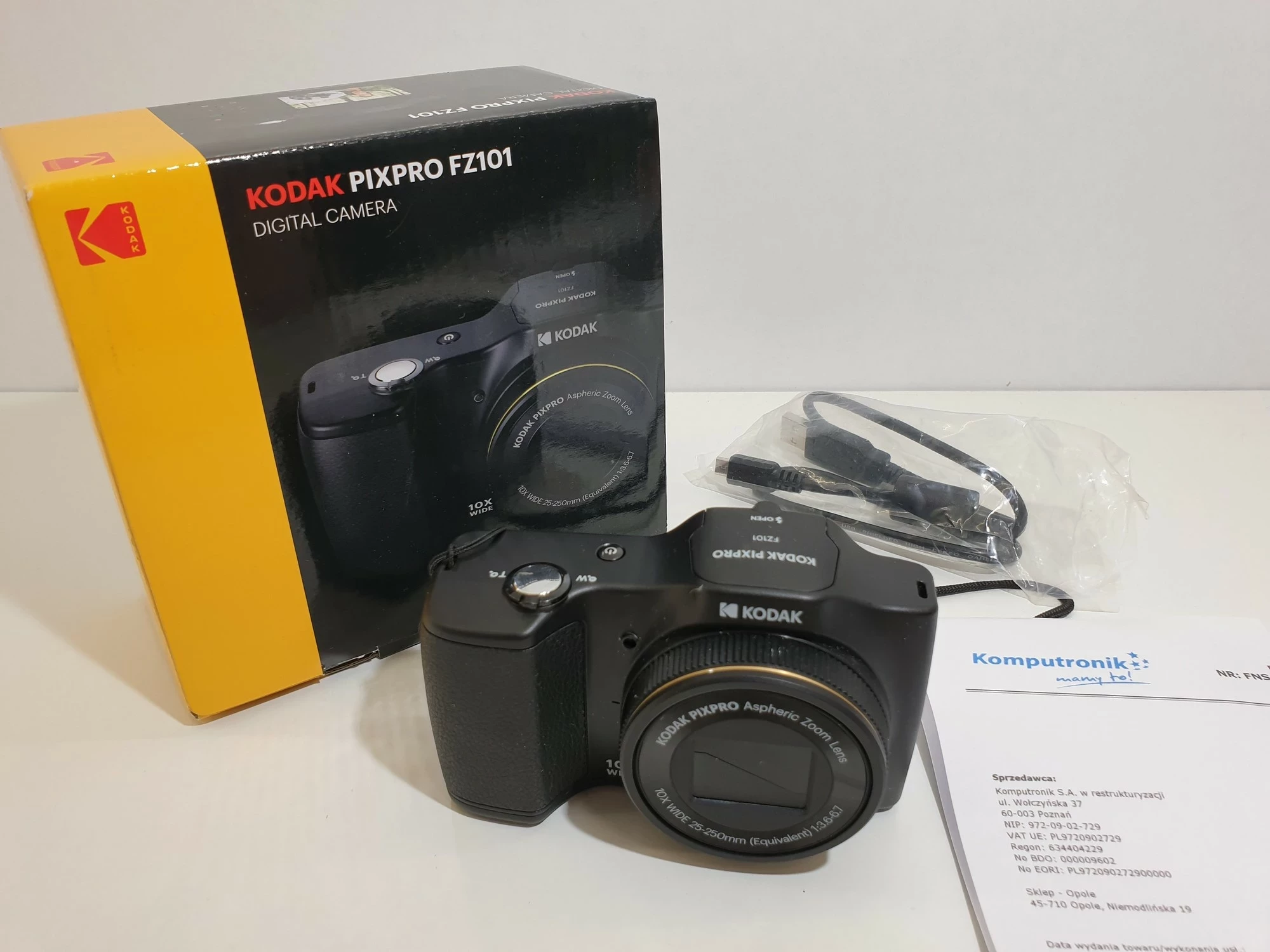 aparat-cyfrowy-kodak-pixpro-fz101-komplet-stan-uzywany