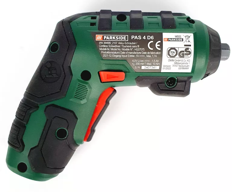 PARKSIDE Visseuse sans fil »PAS 4 D6«, 4 V 