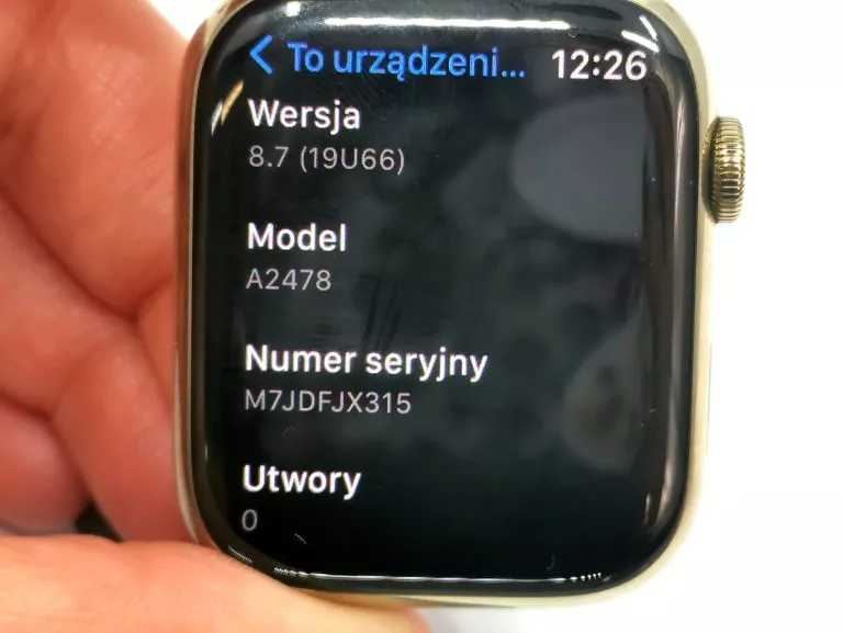 APPLE WATCH SERIES 7 A2478 45 MM STAL STAN BDB