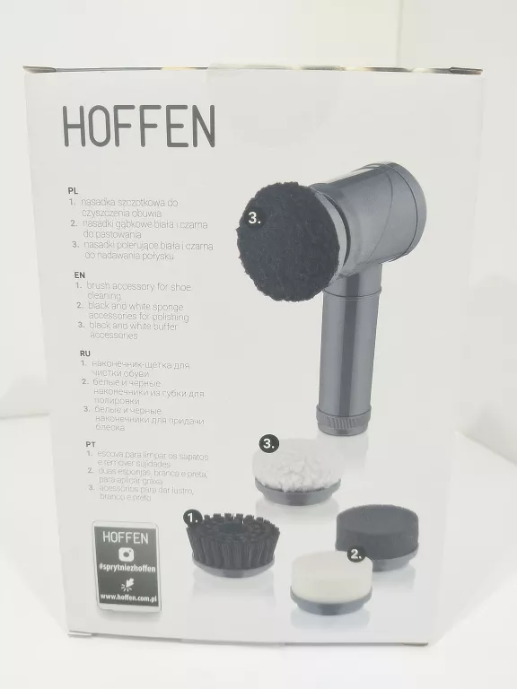 ELEKTRYCZNA SZCZOTKA DO CZYSZCZENIA BUTÓW HOFFEN