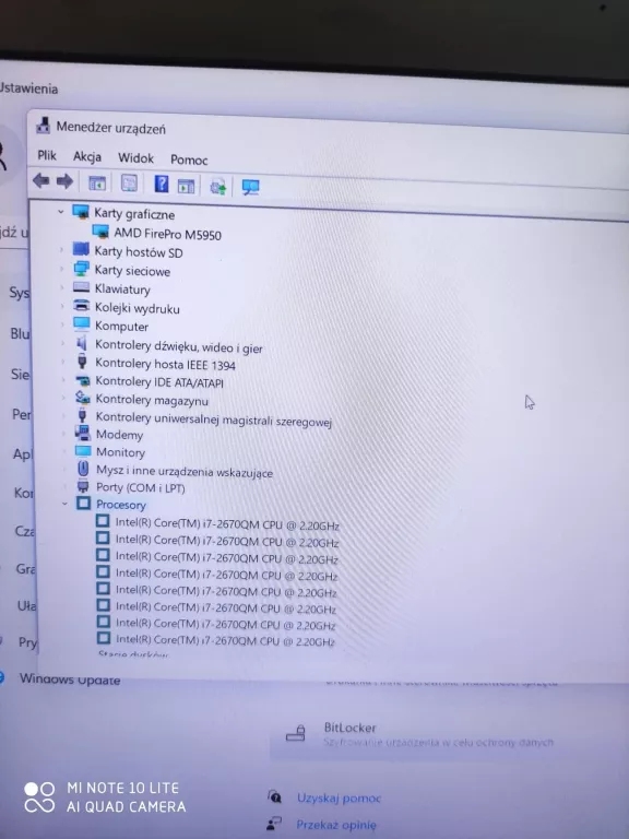 LAPTOP HP ELITEBOOK 8560W I7 10GB RAM 1TB DYSK
