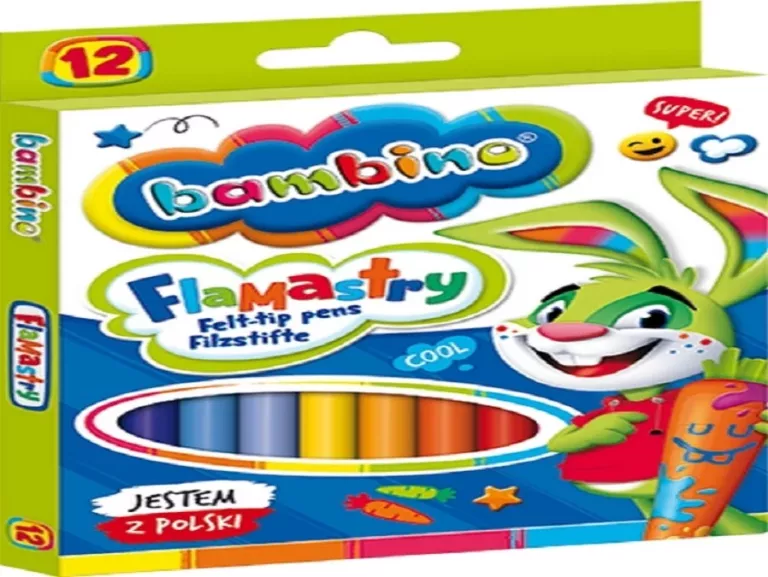 FLAMASTRY BAMBINO 12 SZT.