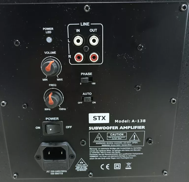 SUBWOOFER AKTYWNY STX A 138
