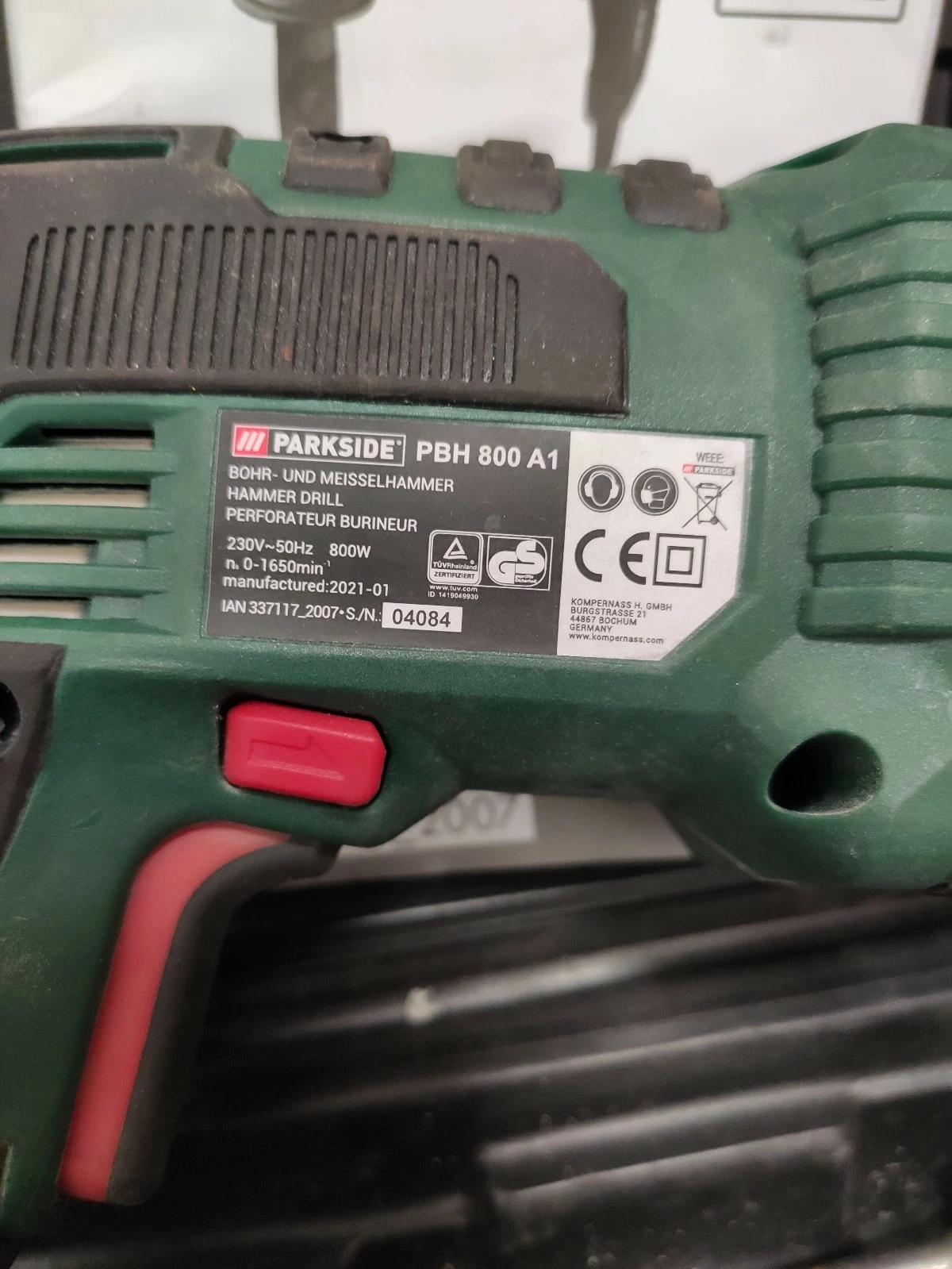 parkside bohrerschärfgerät pbsg 92 a1