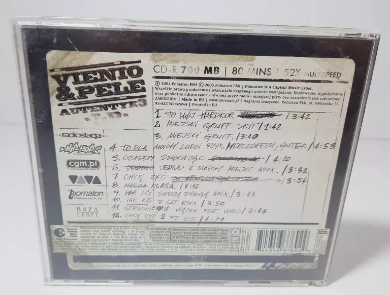 PLYTA CD VIENIO PELE AUTENTYK