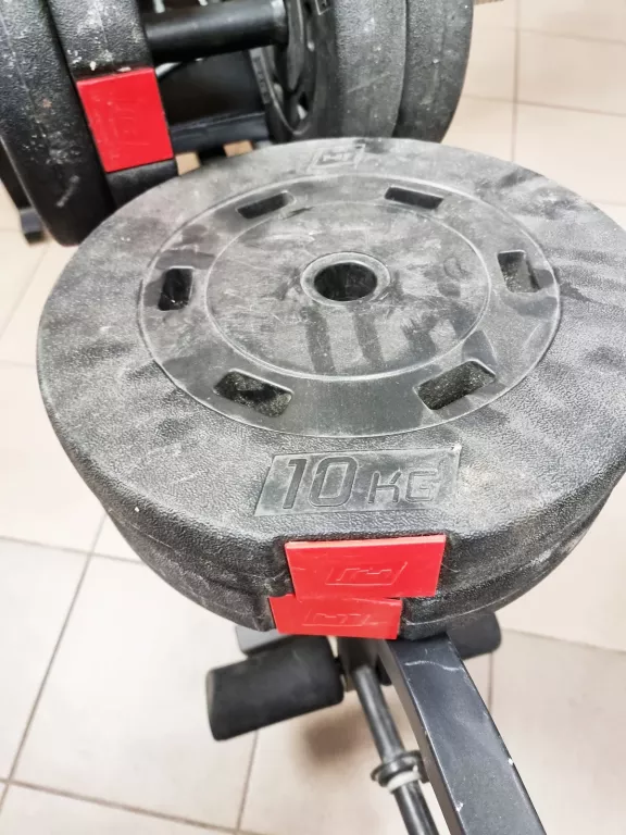 ŁAWKA DO ĆWICZEŃ + GRYF + OBCIĄŻENIE 70 KG