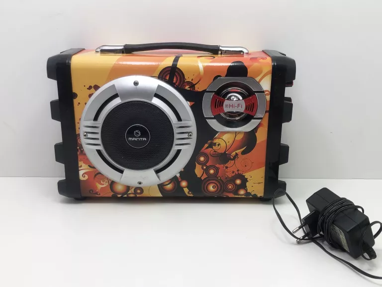 GŁOŚNIK PRZENOŚNY MANTA SPK1003 + ZASILACZ