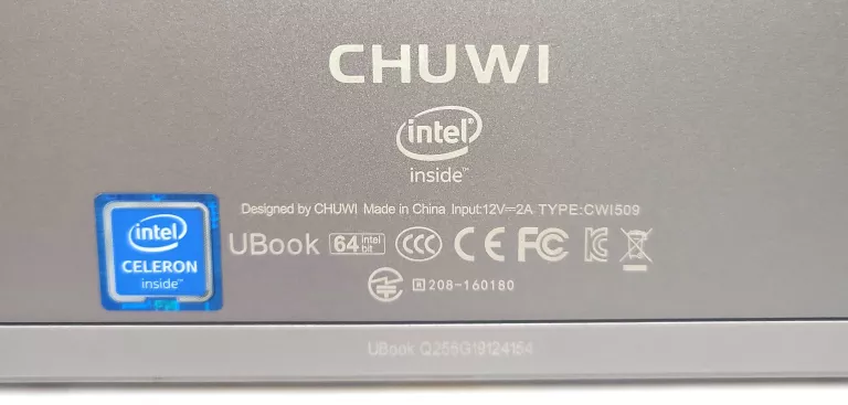 UBOOK CHUWI CWI509 8/256 GB