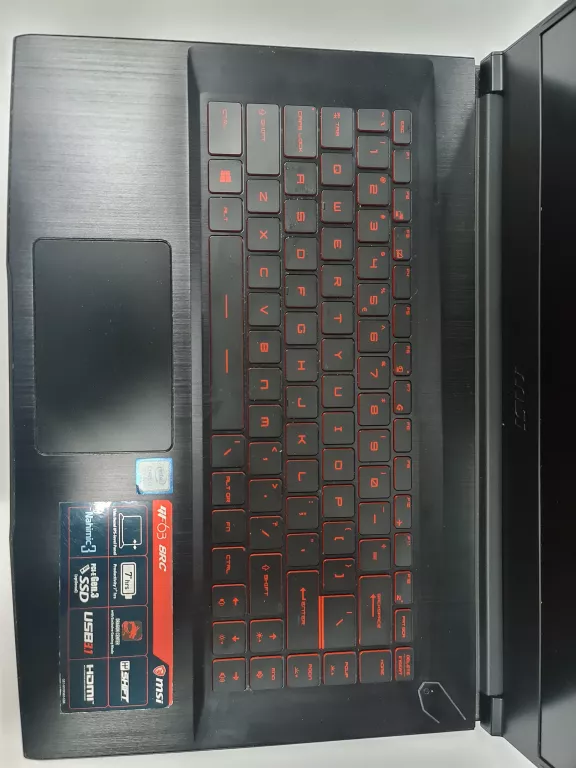 LAPTOP MSI GF63 8RC I7 / 8GB / 256GB / GTX1050