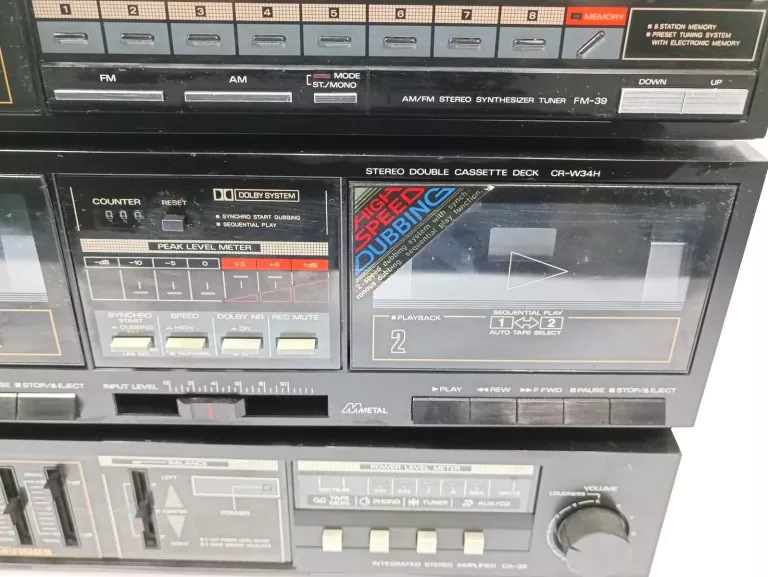 TUNER FM FISHER FM-39/ FISHER CA-39/FISHER CR-W34