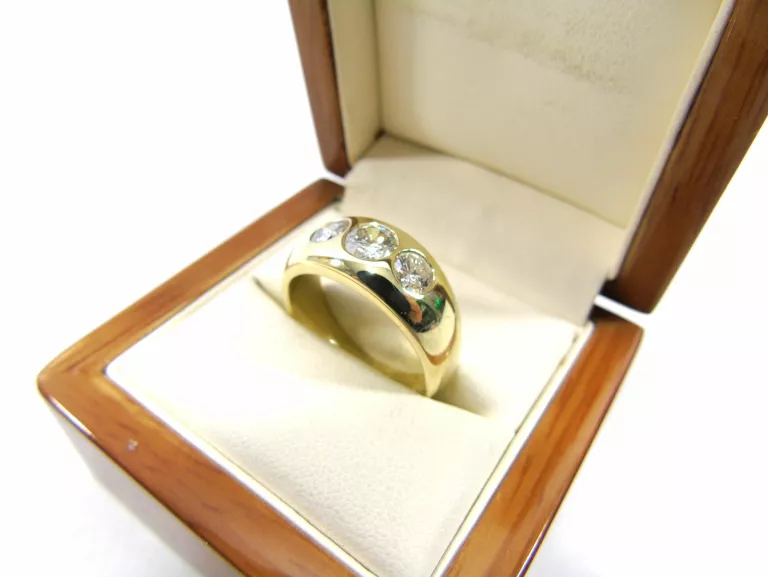 ZŁOTY PIERŚCIONEK PR.500 R. 23 BRYLANT 1,47CT