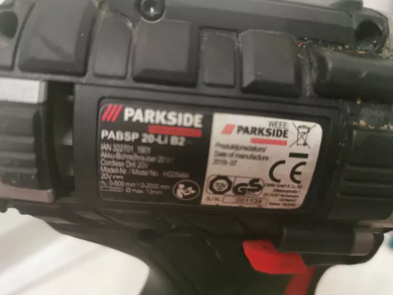 WKRĘTARKA PARKSIDE PERFORMANCE PABSP 20-LI B2 USZ