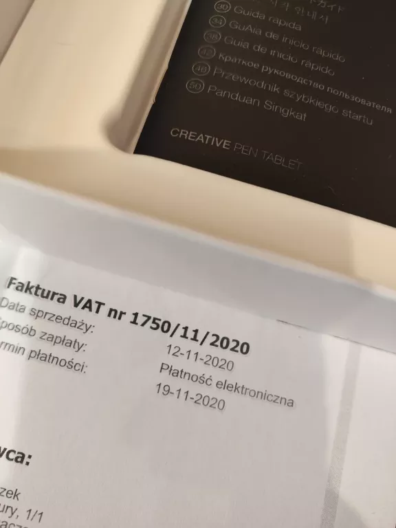 TABLET HUION HS64 TABLET GRAFICZNY S