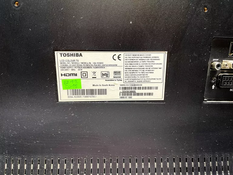 TELEWIZOR TOSHIBA 32L1533DG 32'