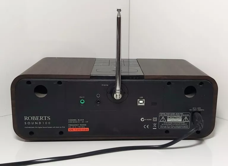 ROBERTS SOUND 100 CD RADIO DAB IPOD DOCK Z PILOTE