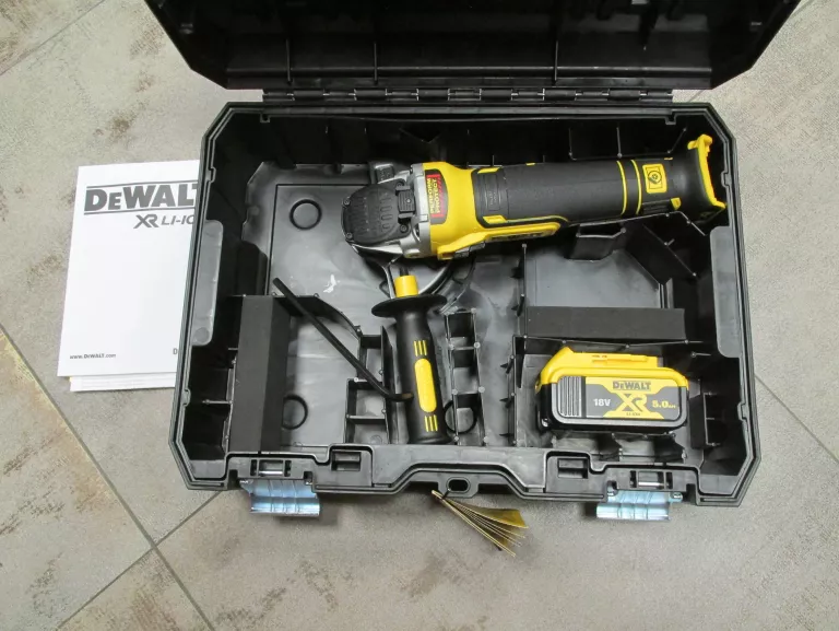 JAK NOWA SZLIFIERKA DEWALT DCG405 +1BAT 5AH GWAR