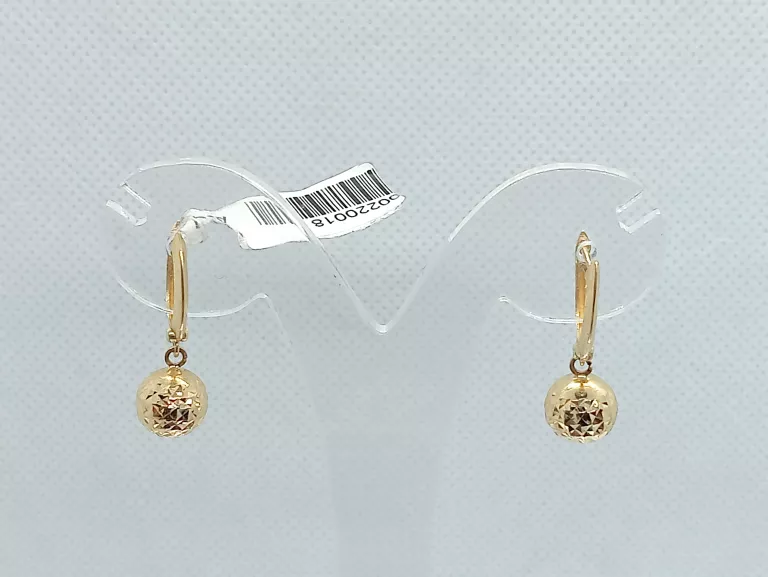 zlote-kolczyki-kulki-wiszace-pr585-al-wp-7c-pultusk
