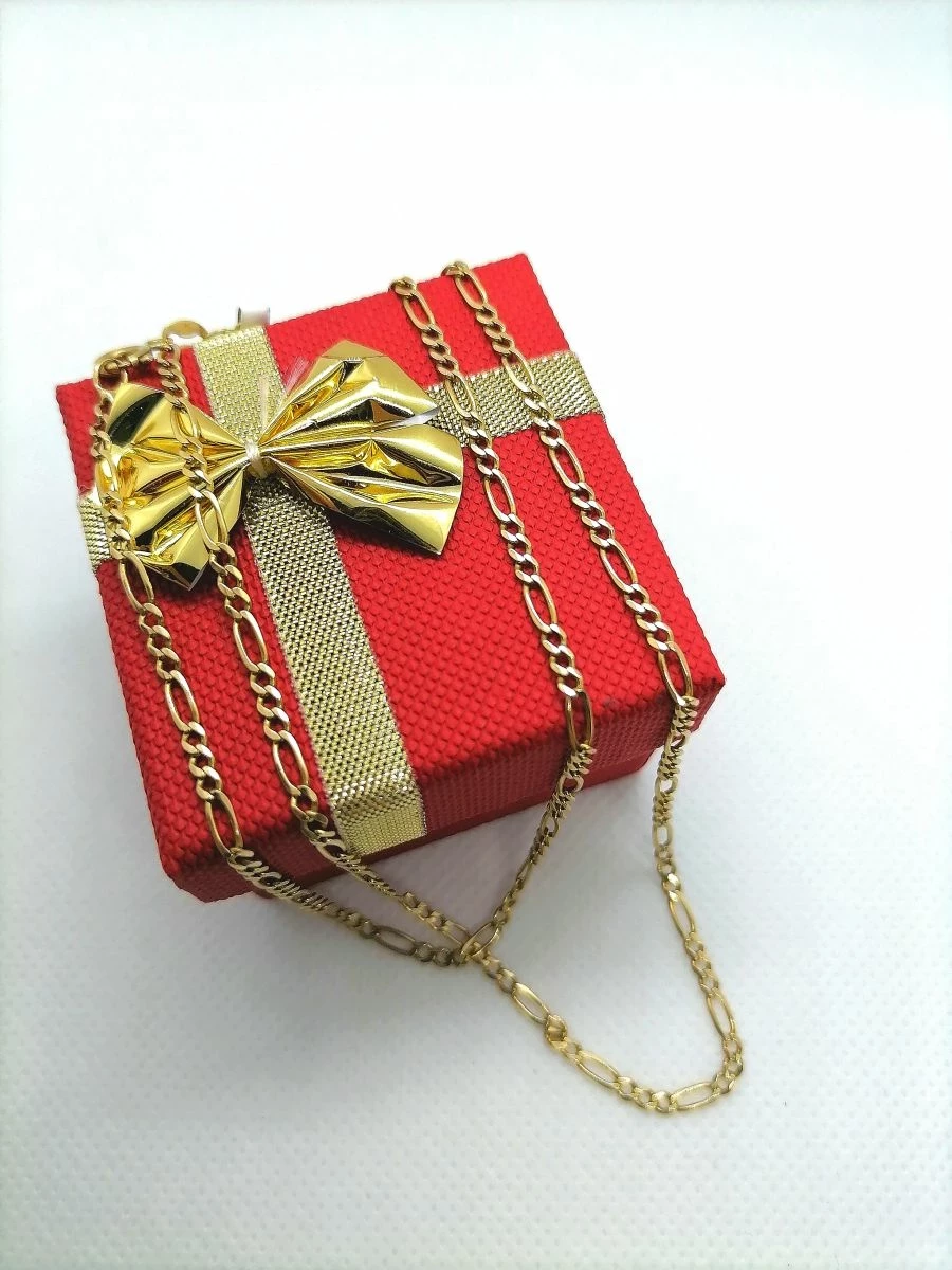 zloty-lancuszek-meski-figaro-proby-585-55cm-cechy-brak