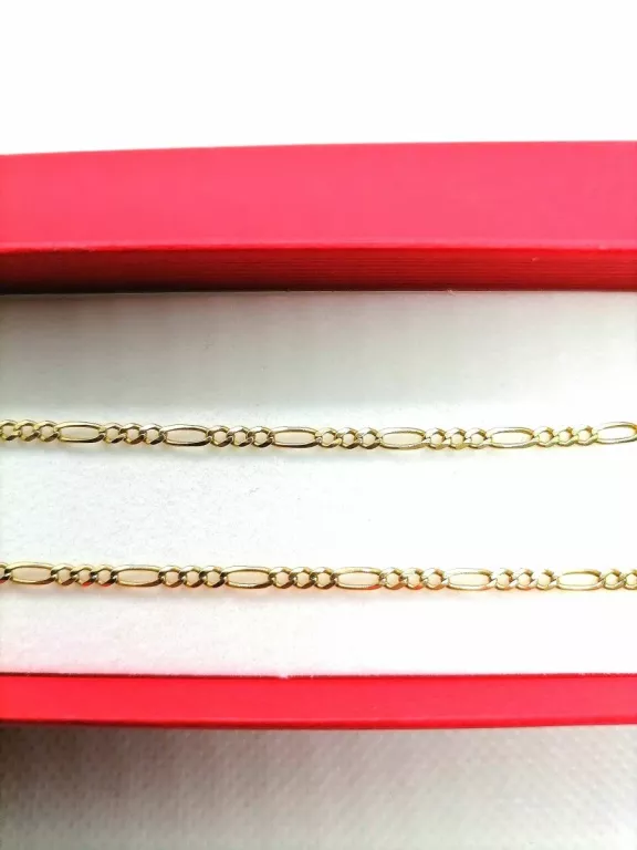 zloty-lancuszek-meski-figaro-proby-585-55cm-stan-uzywany