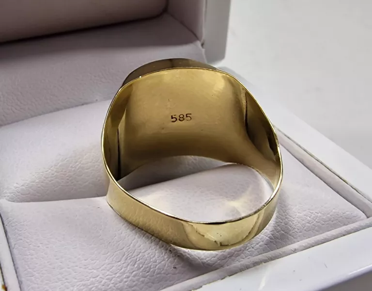 ZŁOTY MĘSKI SYGNET 14K 3,85G R27