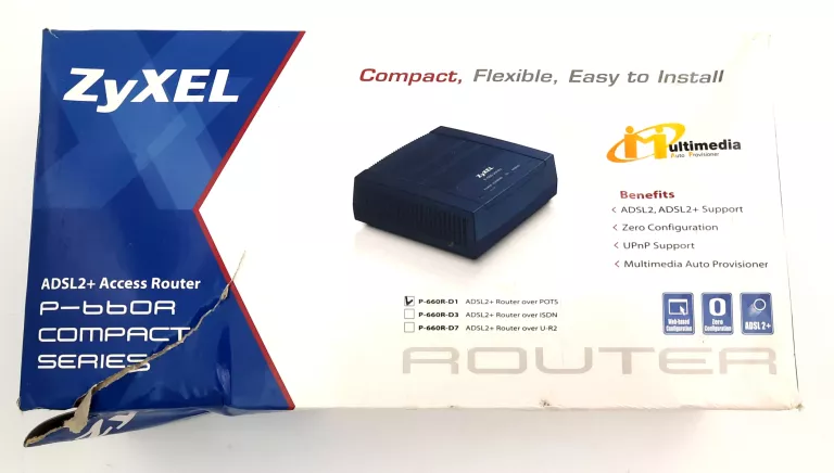 ROUTER-MODEM ZYXEL P-660R-D1 KOMPLET