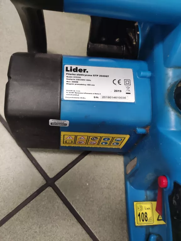 PIŁA ŁAŃCUCHOWA LIDER GY9103 ŁAŃCUCH