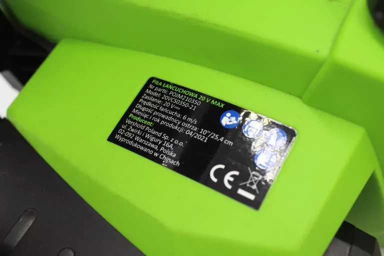 PIŁA ŁAŃCUCHOWA GARDENIC 20VCS0350-21 AKU I ŁAD.