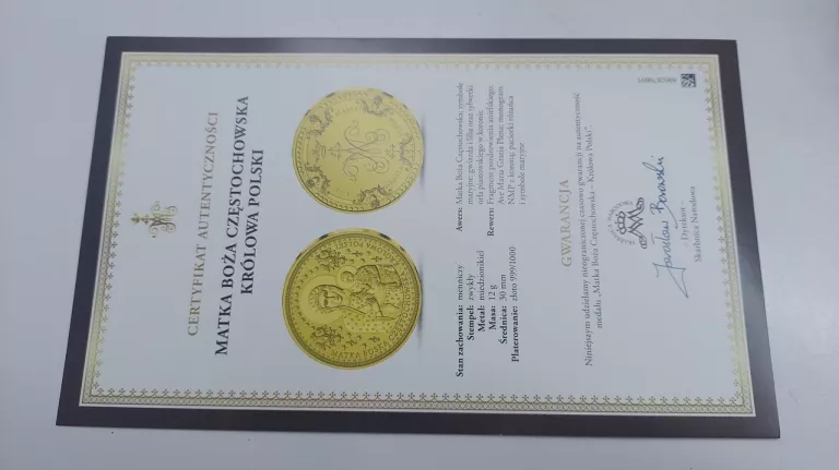 MEDAL MATKA BOŻA CZĘSTOCHOWSKA KRÓLOWA POLSKI
