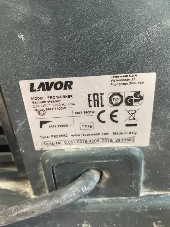 ODKURZACZ PRZEMYSŁOWY LAVOR PRO WORKER