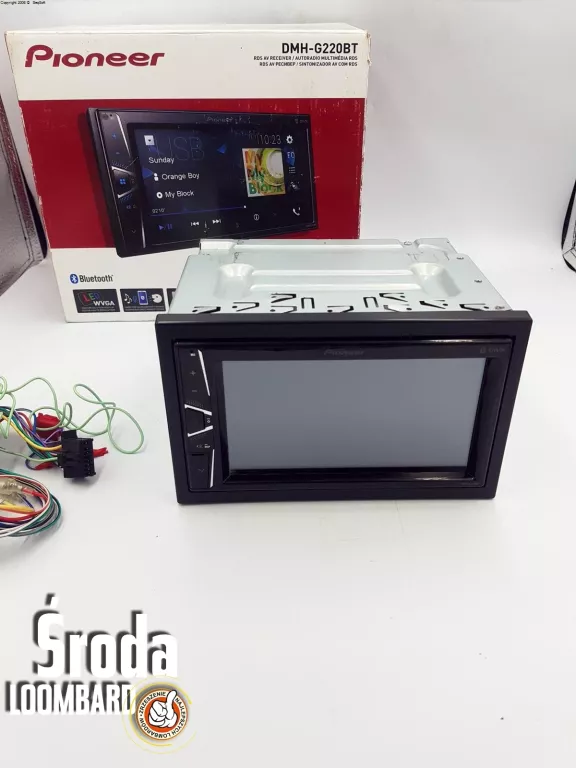 RADIO PIONEER DMH-G220BT KOMPLET