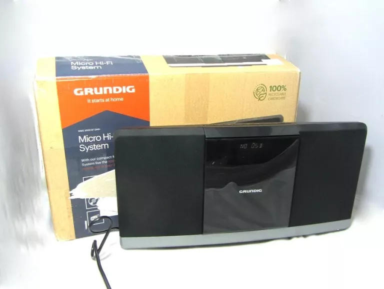 MINI WIEŻA GRUNDIG WMS 3000 BT DAB+/PUDEŁKO
