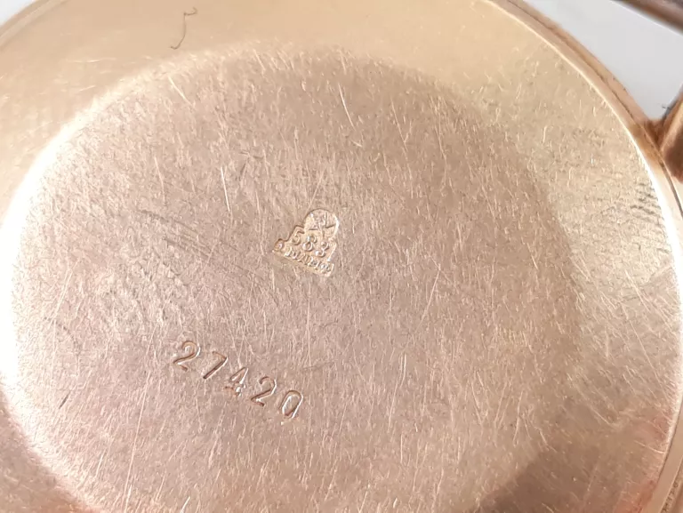 ZŁOTY ZEGAREK POLJOT P583 20 KAMIENI