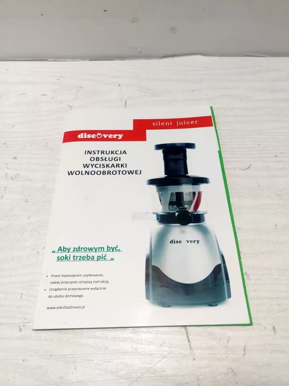 WYCISKARKA SOKU DISCOVERY SILVER POLECAM!