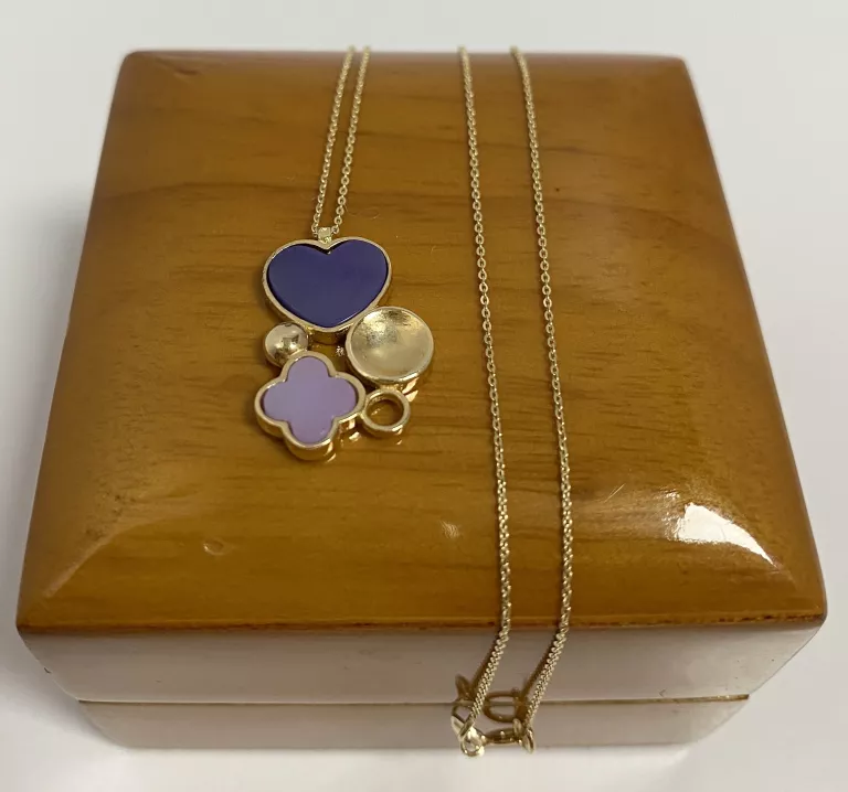 zlota-celebrytka-z-fioletowym-motywem-585ct-ostrowiecka-6-radzyn-podlaski