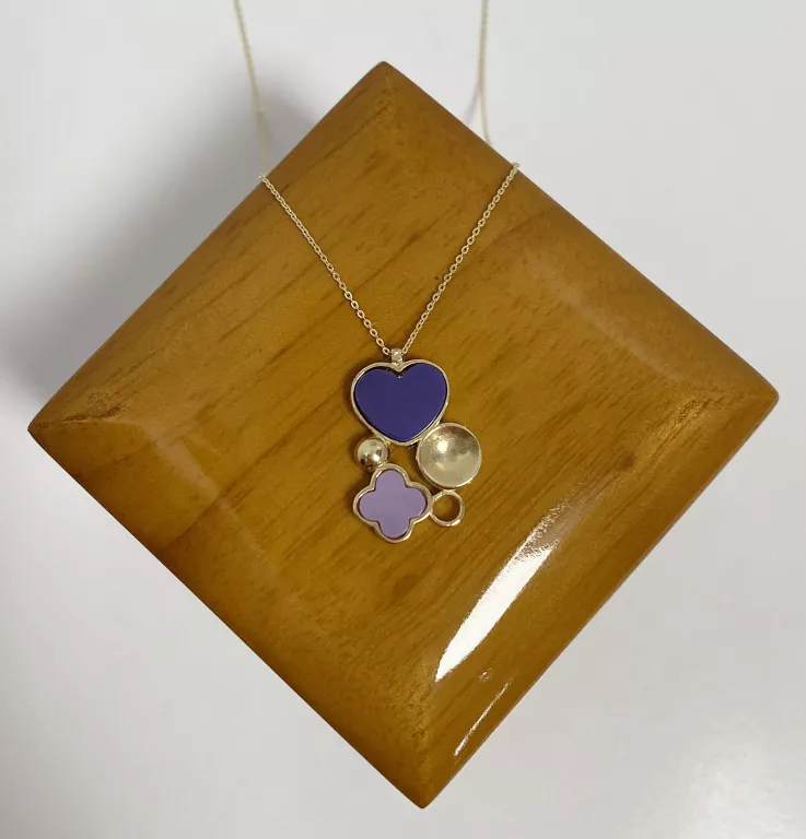 zlota-celebrytka-z-fioletowym-motywem-585ct-ean-gtin-5905868200232