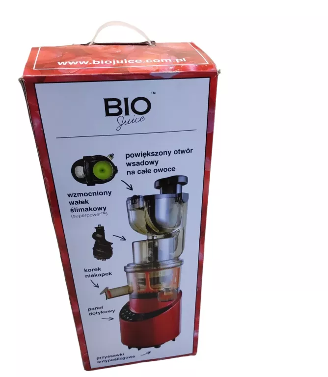 WYCISKARKA WOLNOOBROTOWA BIO JUICE POWYSTAWOWA