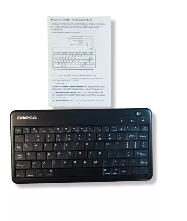 KLAWIATURA BEZPRZEWODOWA OMEGA OKB003