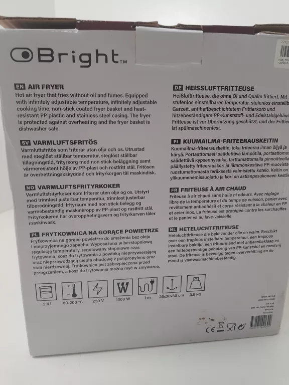 FRYTKOWNICA BRIGHT AIR FYER