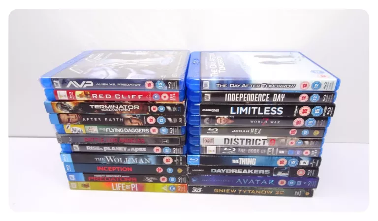 KOLEKCJA PŁYT BLU-RAY MATRIX TRILOGY + 22 INNYCH