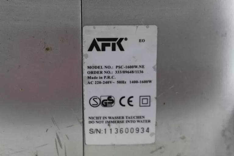 ODKURZACZ AFK PSC-1600W BEZWORKOWY