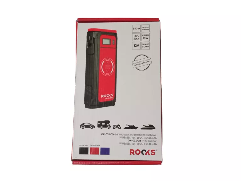MINI BOOSTER, URZĄDZENIE ROZRUCHOWE ROOKS OK-03.0