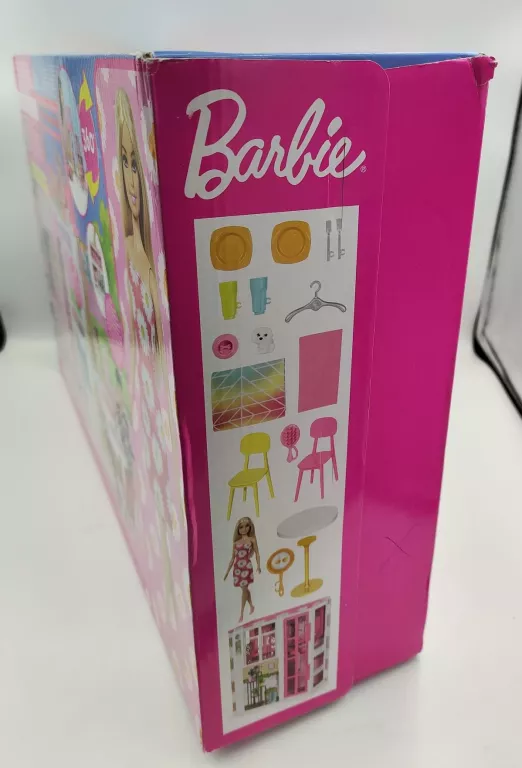 BARBIE DOMEK DLA LALEK KOMPAKTOWY ROZKŁADANY HCD4