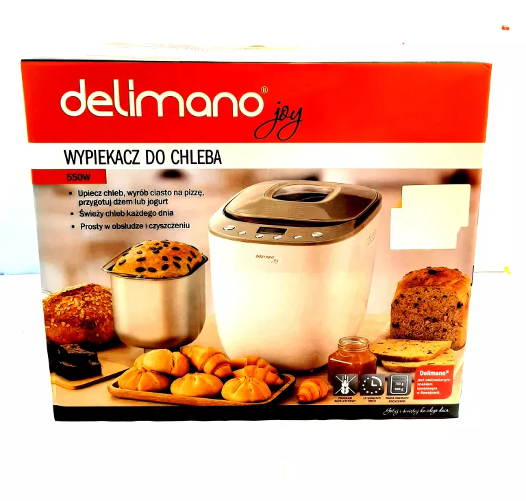 DELIMANO WYPIEKACZ DO CHLEBA JOY 12 PROGRAMÓW