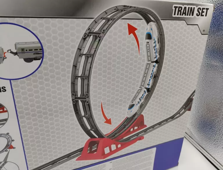 ZESTAW TURBO GEARS TRAIN SET POCIĄG Z PĘTLĄ TORY
